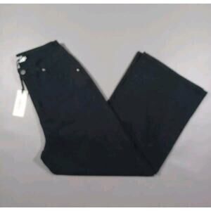 The Reset R Label Pants Womens 26x26 Black Wode Leg Cropped‎ Lightweight New